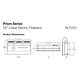 Dimplex Prism Series 34" Настенный электрокамин, Ширина: 86.7, изображение 6